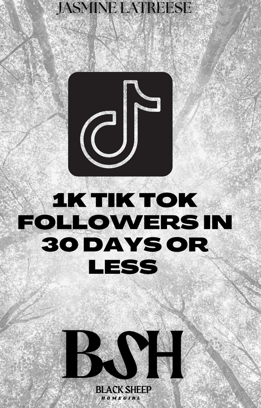 1K TIKTOK FOLLOWERS IN 30 DAYS OR LESS E-GUIDE
